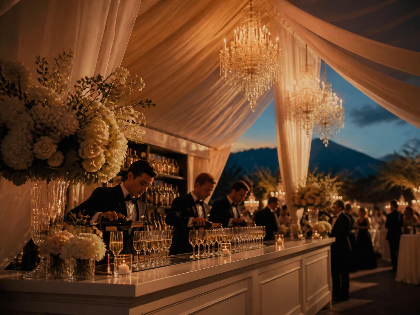 Elegant private estate bar